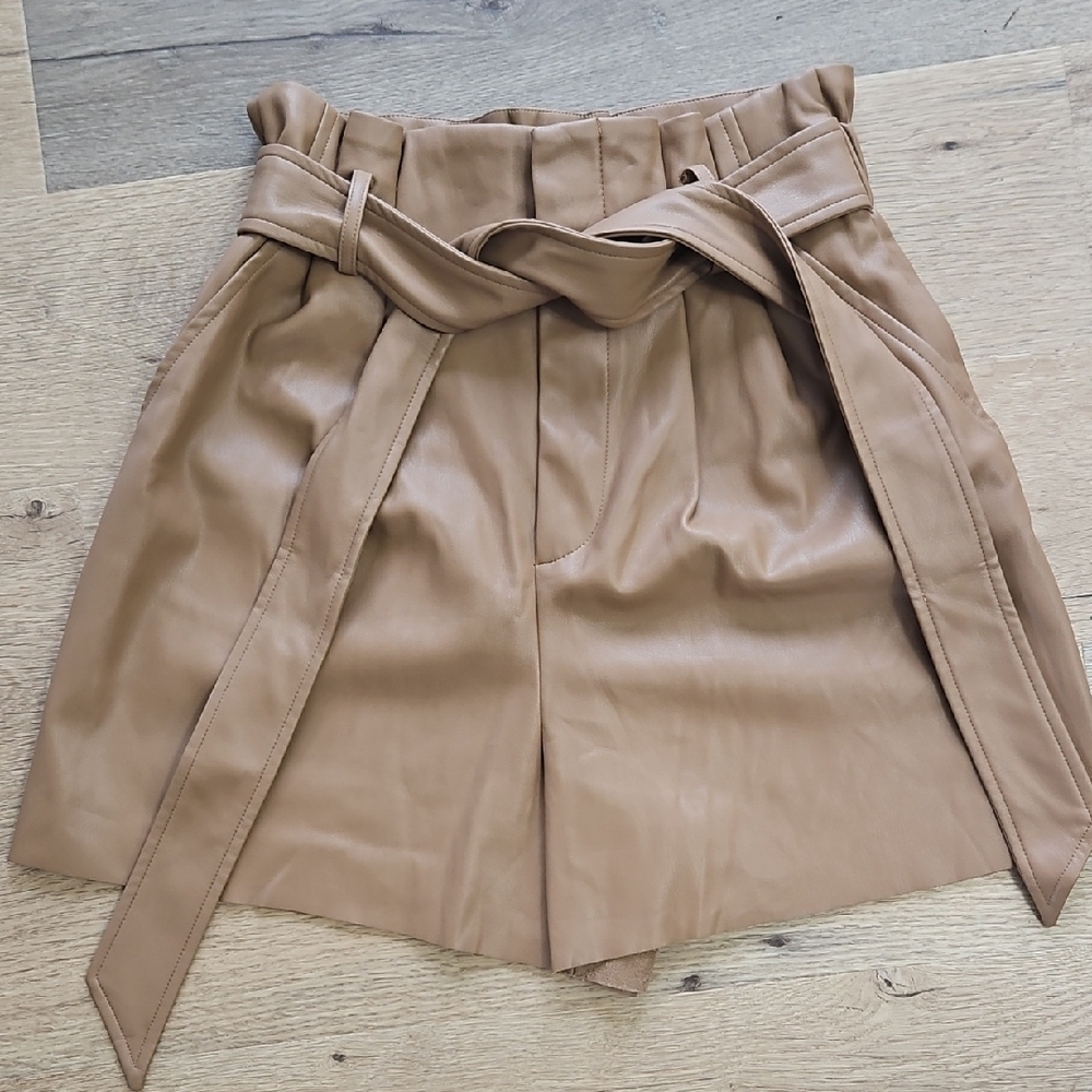 Zara High Rise Shorts Mauve Pink Casual Shorts Size S